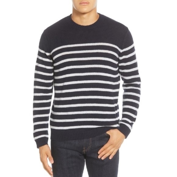 NNO7 Dawson 6294 Slim Fit Stripe Sweater - Picture 1 of 7